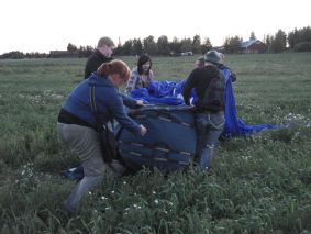 Pallo sullotaan säkkiin