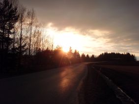Kaunis auringonlasku