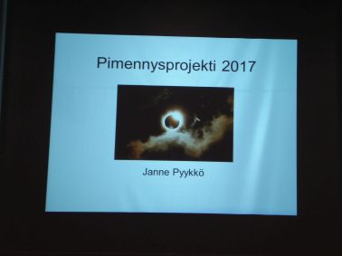 Auringonpimennysretken 
valmistelua